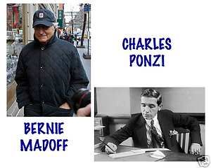Bernie Madoff Charles Ponzi Novelty Photo Print