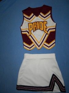 cheerleader high outfit uniform costume top skirt