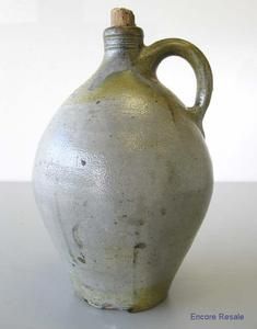 Antique Charlestown Salt Glaze Stoneware Jug 10