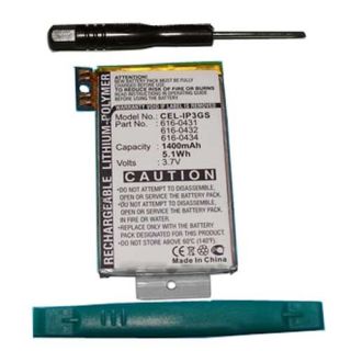Cell Phone Battery Replacement Kit for Apple iPhone 3GS 1400mAh