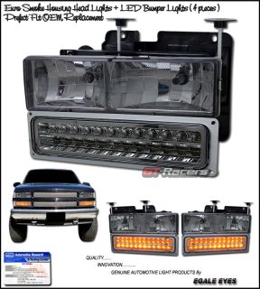 Chevy C10 CK Pick Up Truck Smoke Headlights LED Bumper