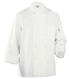 New Chef Works WCCW Le Mans Basic Chef Coat White Large