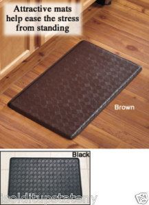 NEW Chefs gel mat BROWN floor kitchen garage bath NWT ANTI FATIGUE rug 