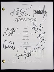 Gossip Girl Script Signed by Blake Lively and Entire Cast