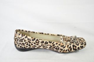 Sperry Top Sider Brant Point Leopard Print Tassles Pony Hair Loafer 