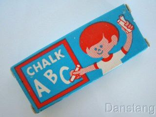   Fisher Price Little People Box of New Unused Chalk from 1972