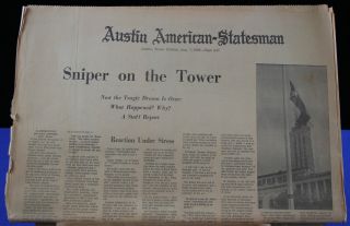   of Texas Tower Sniper Full WK Austin Newspapers Charles Whitman