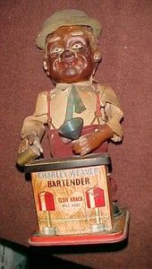 Charley Weaver Bartender Original Tin Battery toy