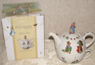 Peter Rabbit Beatrix Potter Tea Set Tea for One Design New in Box 