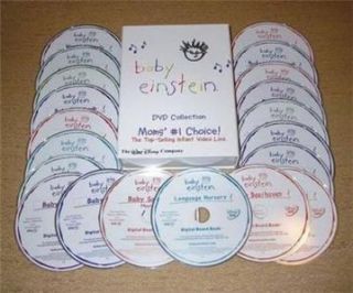   FACTORY SEALED BABY EINSTEIN 26 DISC DVD SET ~ SHELF PULL ~ GREAT DEAL