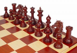 Alexanders Stallion Chess Set in Red Sandalwood 4 4