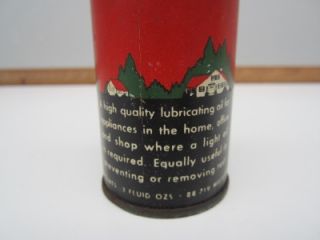 VINTAGE TEXACO HOME LUBRICANT OILER 3 oz. OIL CAN 1/2 FULL wow SUPER 