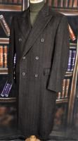 Vintage Chester Barrie Brown Herringbone Wool Cashmere DB Overcoat M 