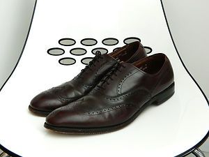 ALLEN EDMONDS CHESTER MENS SZ 15 AAA BROWN LEATHER WING TIP OXFORD 