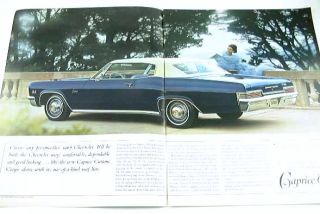 1966 66 Chevy Chevrolet Brochure Impala Caprice Bel Air