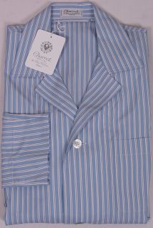 CHARVET Sleepwear $855 Blue Pajama Set Med 50E New