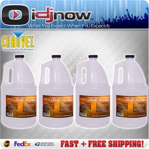 Chauvet Lighting HFG Water Based Haze Machine Fluid Juice 4x Gallons 