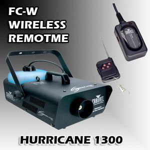 Chauvet Lighting Hurricane 1300 Fog Smoke Machine FCW Wireless Remote 