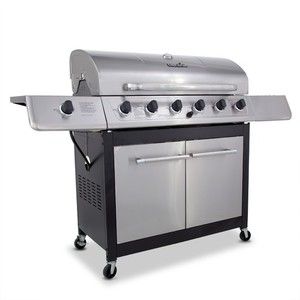 Charbroil 650 Sq inch Classic Gas Grill with 6 Burners and Side Burner 