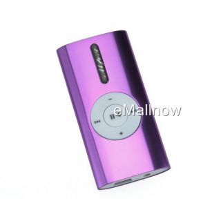   Fashion Mini Portable Clip  Music Player with Micro SD Slot   Black