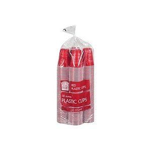 Bakers Chefs Red Plastic Cups 18 oz 240 Ct Pack Contains Tableware 