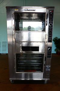   Commercial BKI Chicken Rotisserie Oven w Warmer Holding Oven