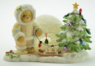   cherished teddies teddy bear christmas figurine northrop collectible