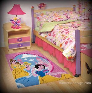 Disney 20 Princess Rug Childrens Girls Bedroom Mat Cheap Small New 