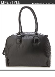 BN Puma Chill Puffer Shoulder Handbag Hand Bag Shiny Black