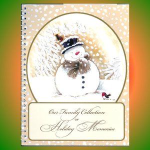 SNOWMAN Christmas Card Address Record Tracker Register Book BONUS 