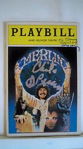 Merlin Playbill Doug Henning Chita Rivera Autographed NYC 1983