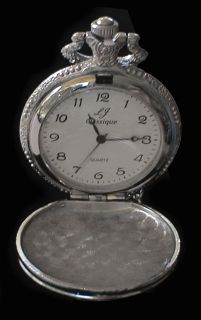 new lj classique silver pocket watch flying geese