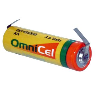 OmniCel ER14505HD 3.6V Size AA Lithium Battery with Tabs New