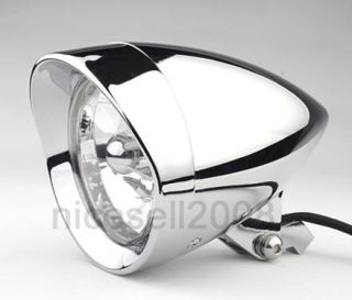 Motorcycle Chrome Headlight Light for Harley Choppers