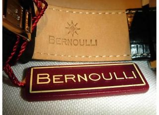 Bernoulli Gents Mechanical Day/Night Watch/ Black Silver Dial