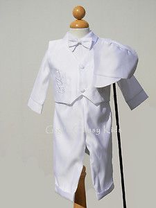   Infant Boys Christening Baptism Outfit Suit 18 Months Dove with Cross