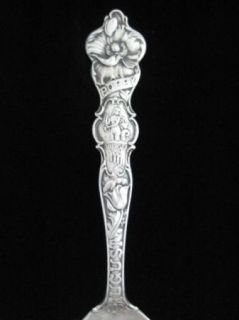 Nice Antique Wallace Astrological Sterling Silver Spoon Virgo August 