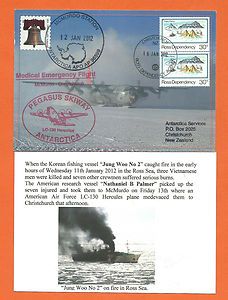    Medical Emergency Flight McMurdo Christchurch NZ Korean Vessel Fire