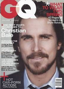 GQ Magazine Christian Bale Dick Cheney NBA Ralph Lauren