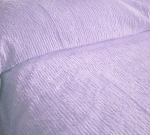 Light Purple to The Floor Length Chenille Bedspread