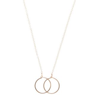 By Boe 14k Gold Filled Interlocking Linked Circle Necklace