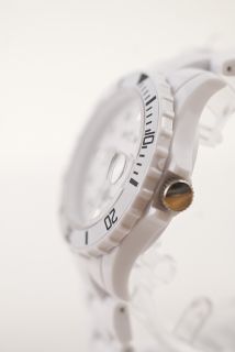 West Chester Collection White Acrylic Toy Style Watch