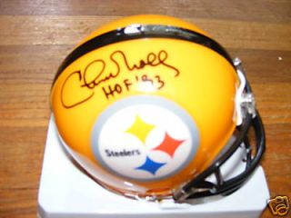 Chuck Noll Autographed 75th Anniv Mini Helmet Steelers