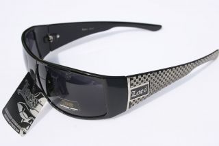 2012 Men black Large LOCS 9047 white carbon biker sunglasses