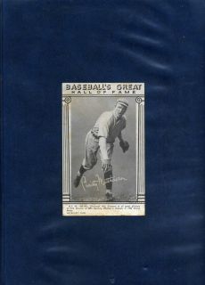 CHRISTY MATHEWSON 1948 EXHIBIT CARD BASEBALLS GREAT HALL OF FAME