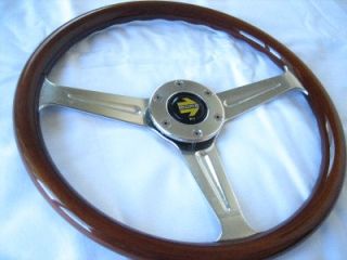 Momo Wood Steering Wheel Alfa Chevy Lancia TR6 Fiat MGB