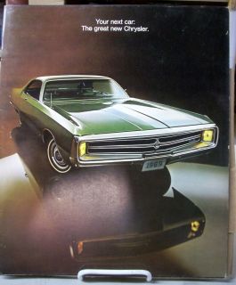 1969 69 Chrysler New Yorker 300 Newport Town Country Sales Brochure