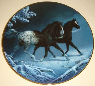 Chuck DeHaan Unbridled Midnight Run Horse Plate BX COA