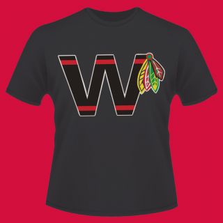 Chicago Blackhawks Win w Flag Feathers Flag T Shirt NHL