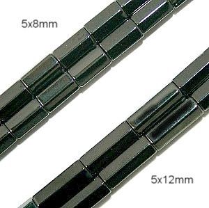 Magnetic Hematite Beads 6 Sided Cylinder High Power 5x8